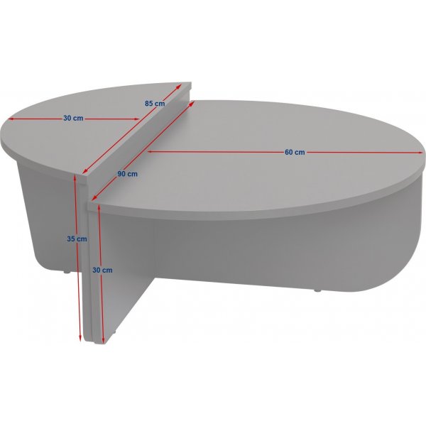 Orion soffbord - Honungsek/svart Orion soffbord - Honungsek/svart