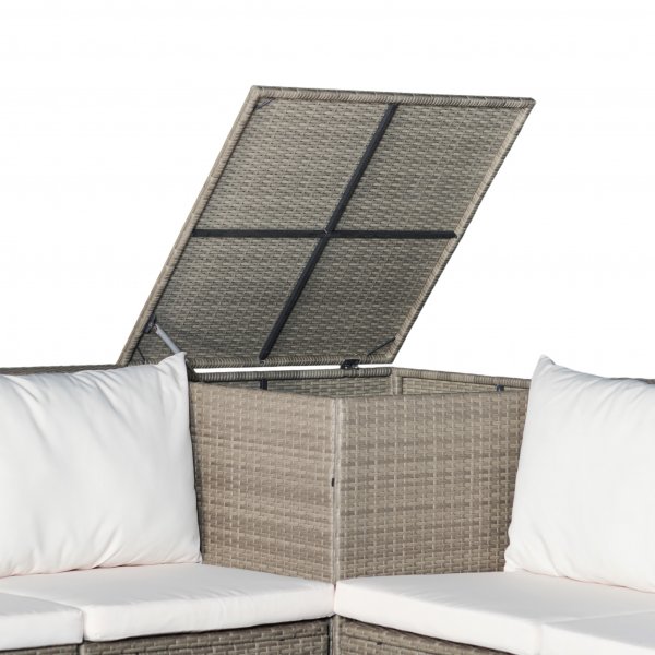 Lyxig loungegrupp | Brun konstrotting Djursvik