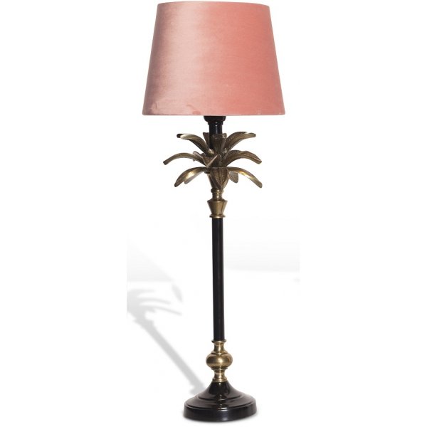 Palmblad Bordslampa 50 cm - Mssing/Svart