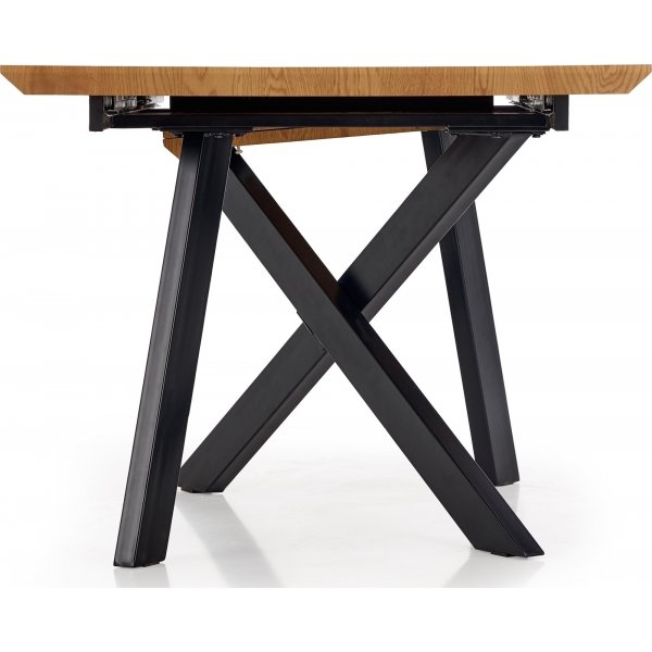 Table  manger Errol 160-200cm - Chne/noir