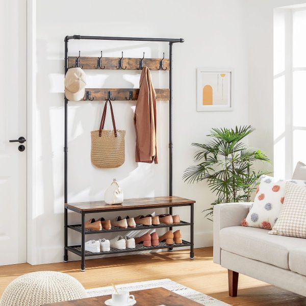 Mobilier d'entrée Major - Marron/noir Mobilier d'entrée Major - Marron/noir