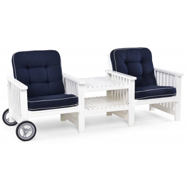 Gotland rullsoffa 2-sits - vit
