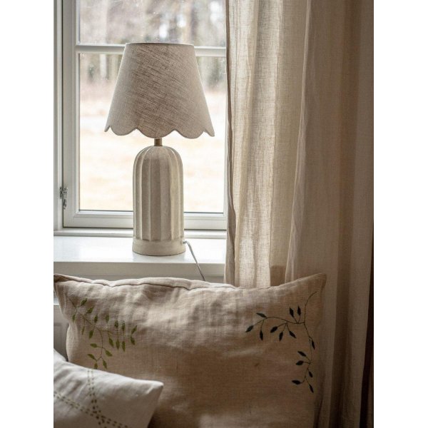 Lampe de table Haley / Beige - 50 cm