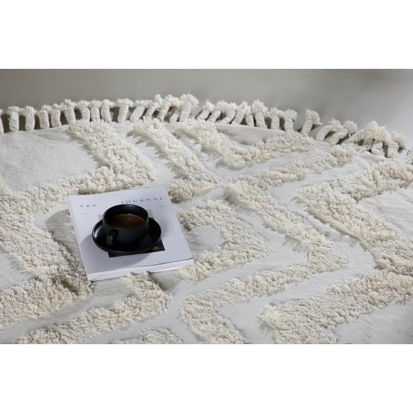 Tapis en coton Kleva - Blanc Tapis en coton Kleva - Blanc