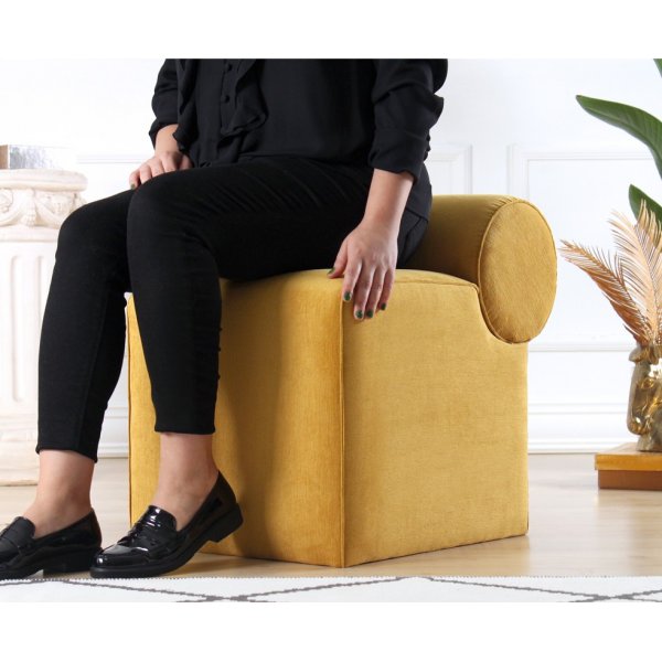 Linburg sittpuff - Gul Linburg sittpuff - Gul