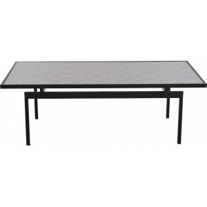 Table basse Troya 120 x 58 cm - Noir/blanc