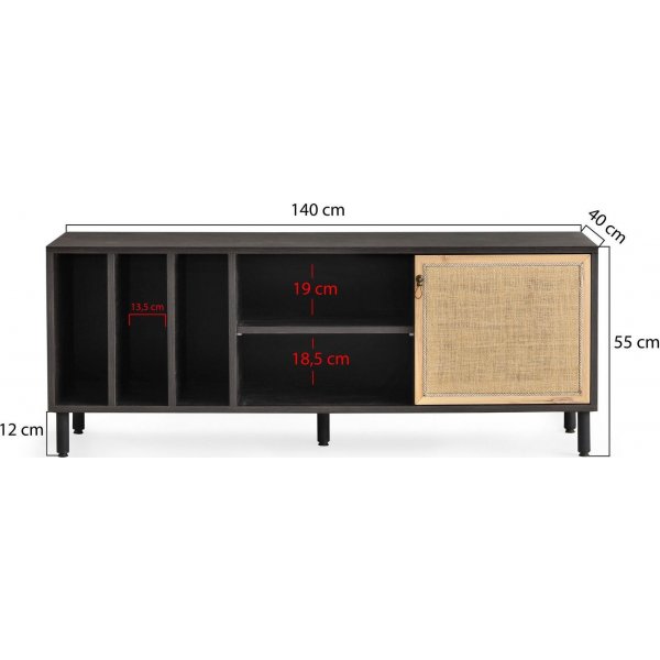 Morella TV-bänk - Mörkbrun Morella TV-bänk - Mörkbrun