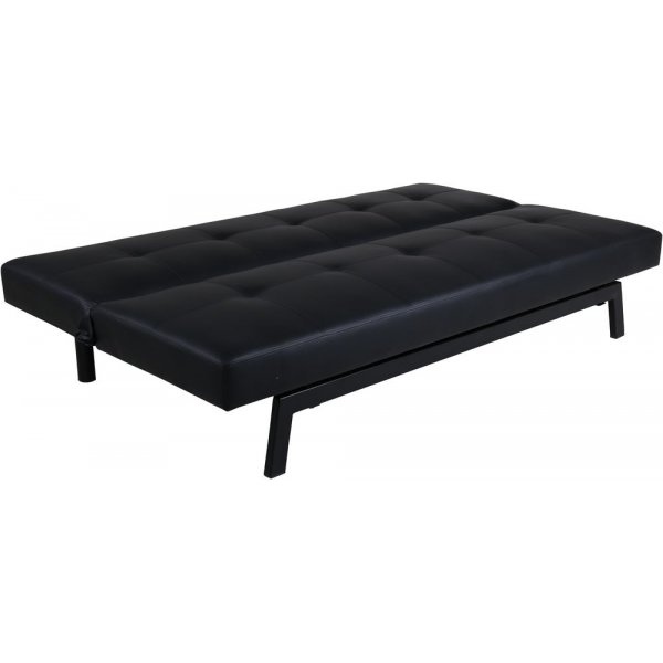 Sleep bäddsoffa - Svart konstläder Sleep bäddsoffa - Svart konstläder