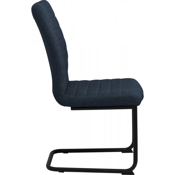 Chaise de salle  manger Moon - Bleu/noir