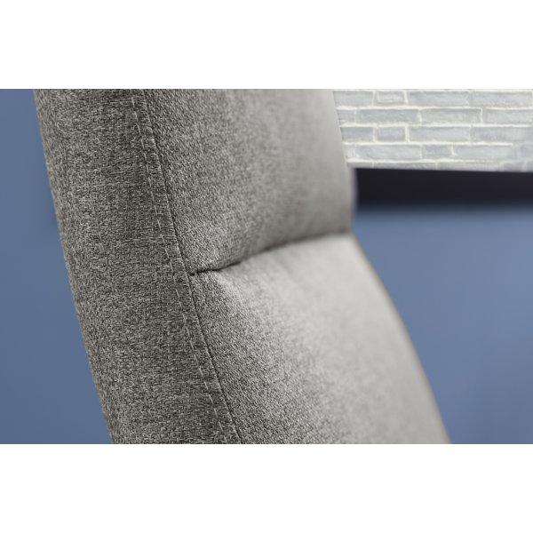 Fauteuil Trafford avec repose-pieds - Gris clair