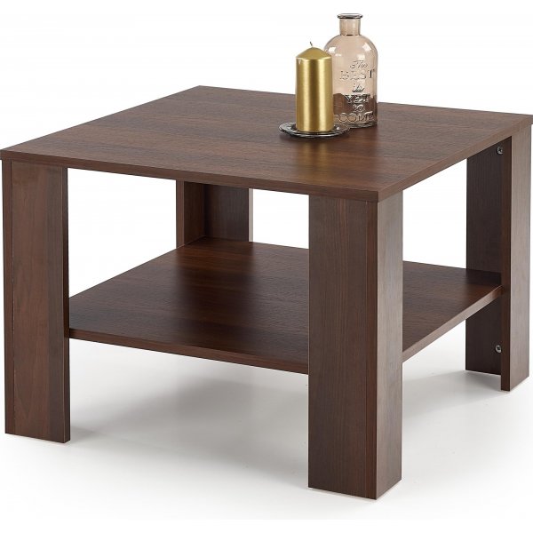 Table basse carre Pacey 70 x 70 cm - Noyer