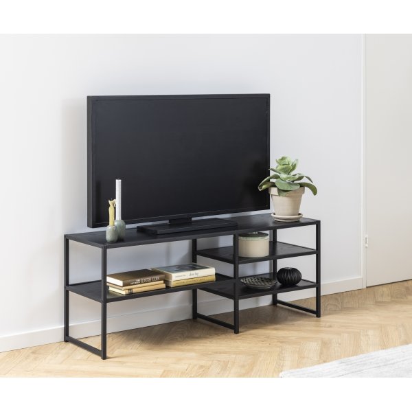 Banc multimédia Seaford 120 cm - Noir Banc multimédia Seaford 120 cm - Noir