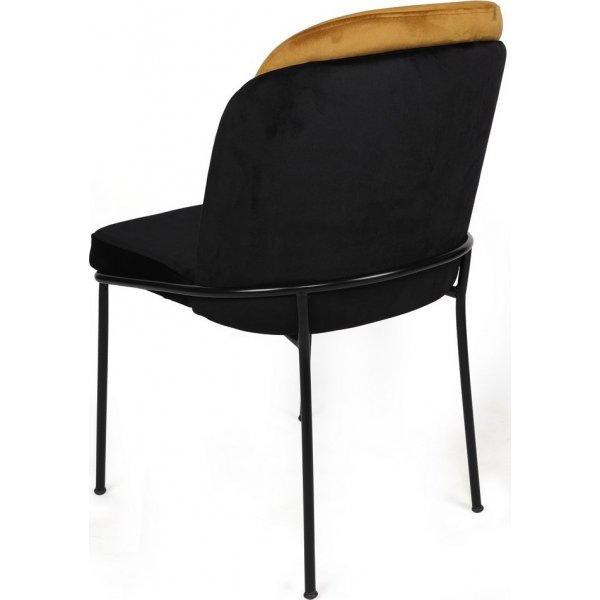 Ensemble de chaises de salle  manger Doris - Jaune/noir