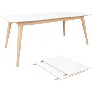 Copenhagen Matbord - Vit/natur - 195/285x90