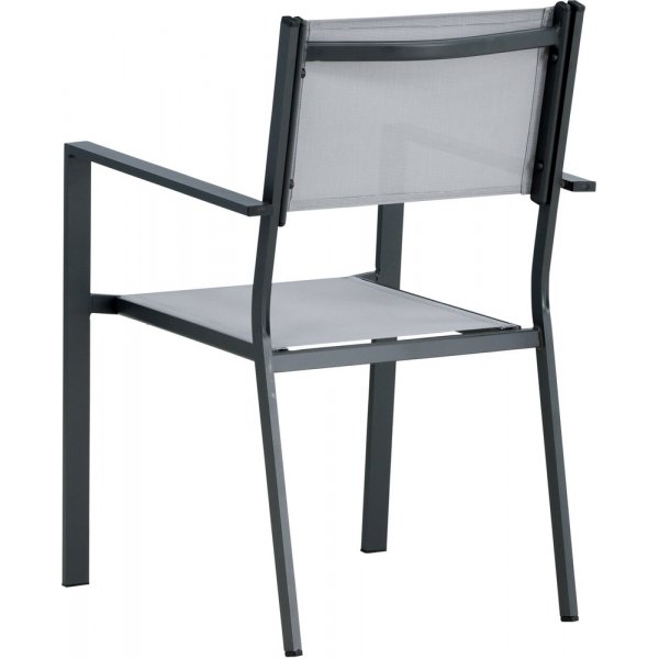 Chaise de salle à manger Copacabana - Noir/Gris Chaise de salle à manger Copacabana - Noir/Gris