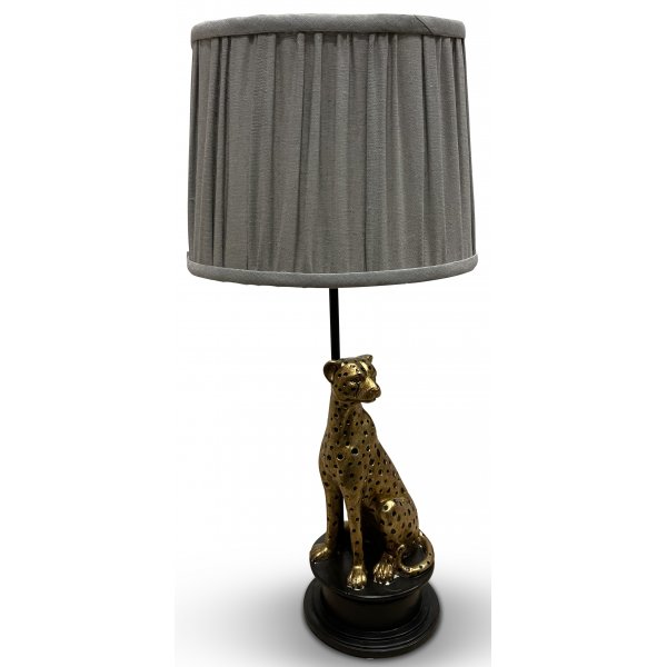 Belina lampsk�rm i grovt linne - Gr�