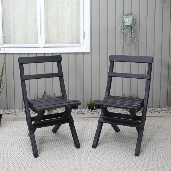 Chaise pliante Knohult - Noir