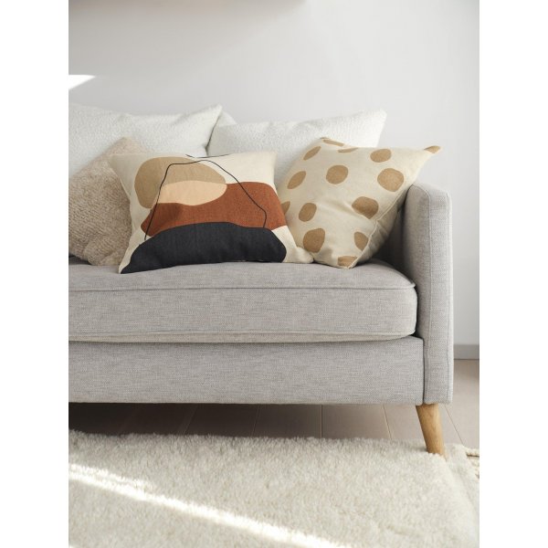 Dorte kuddfodral 50 x 50 cm - Iskaffe Dorte kuddfodral 50 x 50 cm - Iskaffe