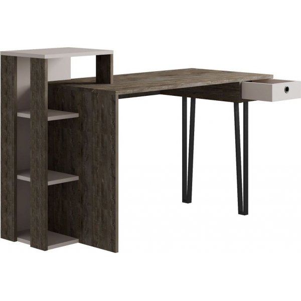 Loyd skrivbord 141x92 cm - Brun/ljus mocka Loyd skrivbord 141x92 cm - Brun/ljus mocka