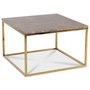 Accent soffbord 75 - Brun marmor / Blank mssing
