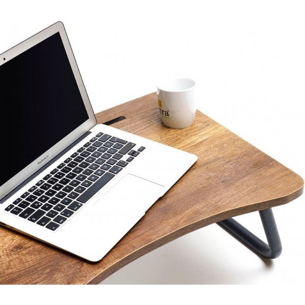 Lappy laptopbord 60x20 cm - Valnöt/svart Lappy laptopbord 60x20 cm - Valnöt/svart