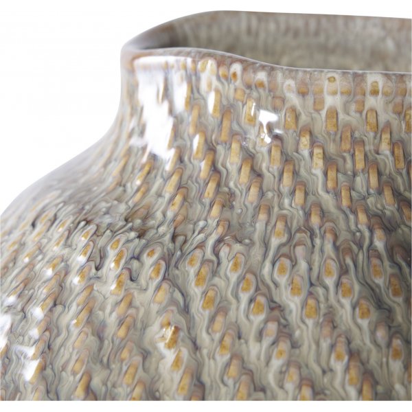 Vas 30,5 cm hög - Vit/grön Vas 30,5 cm hög - Vit/grön