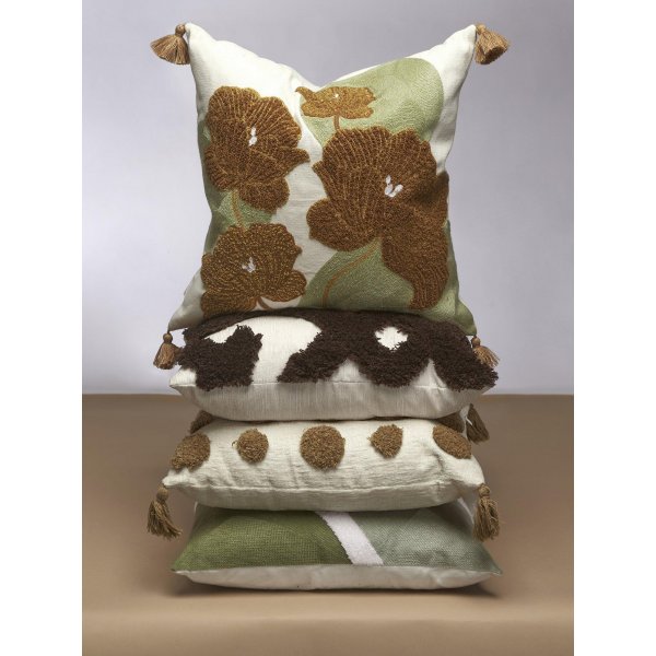 Marcia kuddfodral 45 x 45 cm - Mossgrön Marcia kuddfodral 45 x 45 cm - Mossgrön