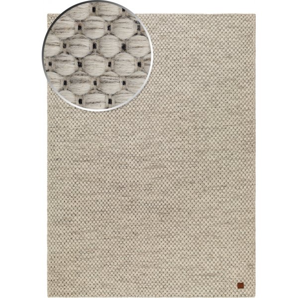 Torekov handvvd matta Vit