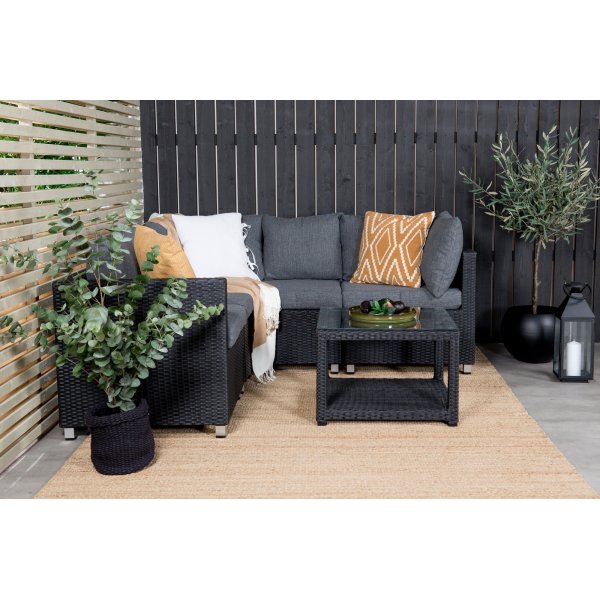 Groupe lounge Vamos - Noir/gris Groupe lounge Vamos - Noir/gris