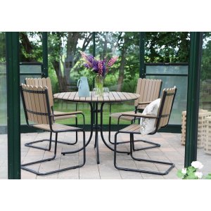 Table de groupe  manger Holmsund incl. 4 chaises - Noir/Marron