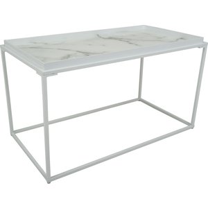 Table basse Hilliard 80 x 42 cm - Blanc