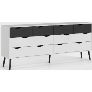 Oslo dressoir - Wit/zwart