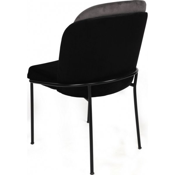 Ensemble de chaises de salle à manger Doris - Gris/noir Ensemble de chaises de salle à manger Doris - Gris/noir