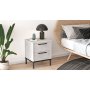 Luvio sngbord 24 - Silver/svart