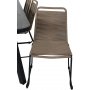 Paola utematgrupp med 6 st Lindos stolar - Beige/Svart/Natur