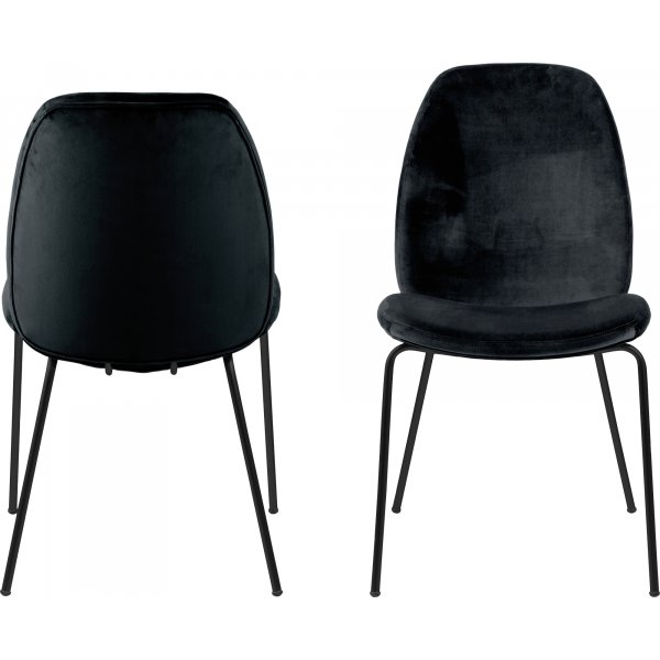 Chaise de salle à manger Carmen - Noir Chaise de salle à manger Carmen - Noir