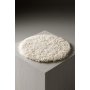 Katy stoelkussen 34 cm - Witte schapenvacht imitatie
