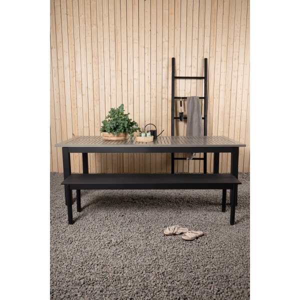 Albany matbord 224 x 100 cm - Svart/Grå Albany matbord 224 x 100 cm - Svart/Grå