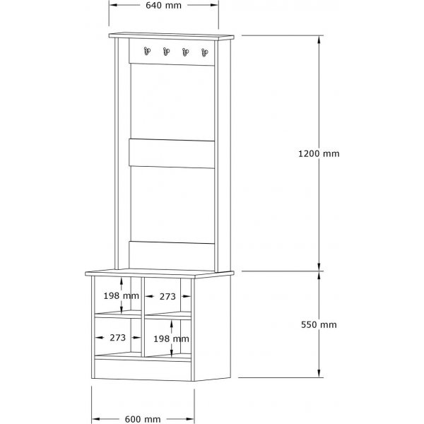 Mare hallmbel - Safir/vit