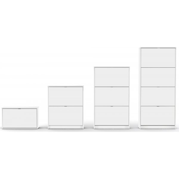 Meuble à chaussures à 2 compartiments - Blanc Meuble à chaussures à 2 compartiments - Blanc