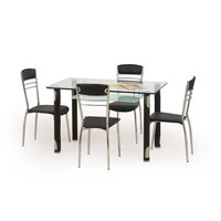 Giselle bord - Glas/Svart Giselle bord - Glas/Svart