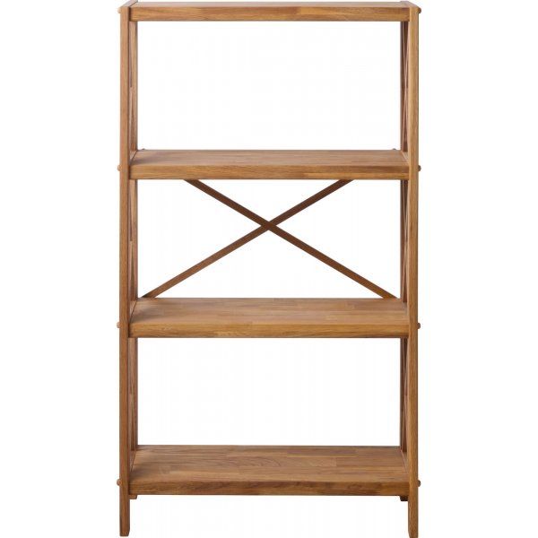 Bibliothèque X en chêne huilé H 124 cm Bibliothèque X en chêne huilé H 124 cm