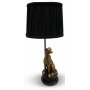 Belina lampskrm i grovt linne - Svart