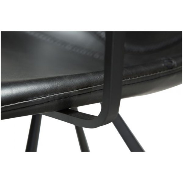 Pitch karmstol - Vintage svart