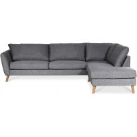 Country soffa med öppet avslut höger - Grå (tyg) Country soffa med öppet avslut höger - Grå (tyg)