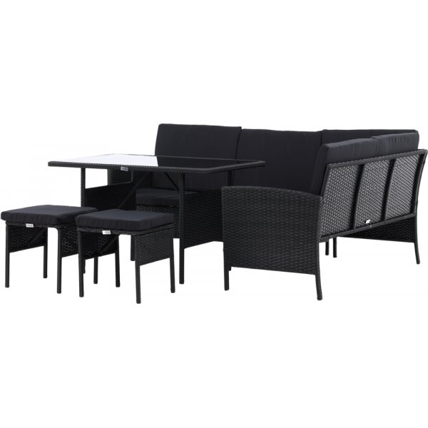 Groupe de canapé d\\\'angle Knock - Noir Groupe de canapé d\\\'angle Knock - Noir