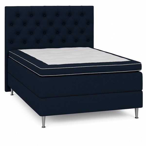 Kontinentalsäng 120x200 cm med gavel - Mörkblå - Dream Kontinentalsäng 120x200 cm med gavel - Mörkblå - Dream