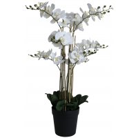 Konstväxt - Orkidé 9 stänglad H90 cm - Vit Konstväxt - Orkidé 9 stänglad H90 cm - Vit