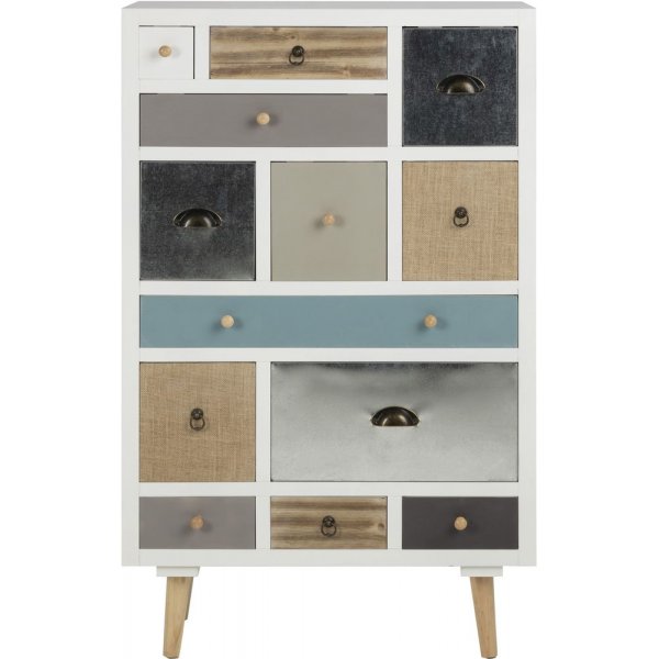 Thais Byrå 70x114 cm - Vit/flerfärgad + Fläckborttagare för möbler Thais Byrå 70x114 cm - Vit/flerfärgad + Fläckborttagare för möbler