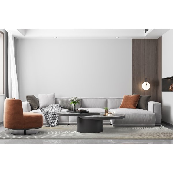 Creation Leaf maskinvävd matta Silver Creation Leaf maskinvävd matta Silver